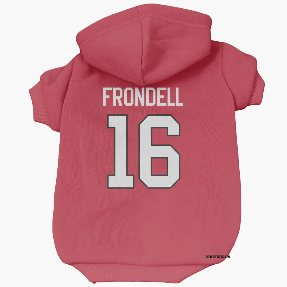 Chicago Blackhawks Anton Frondell Red Pet Hoodie for Dog & Cat