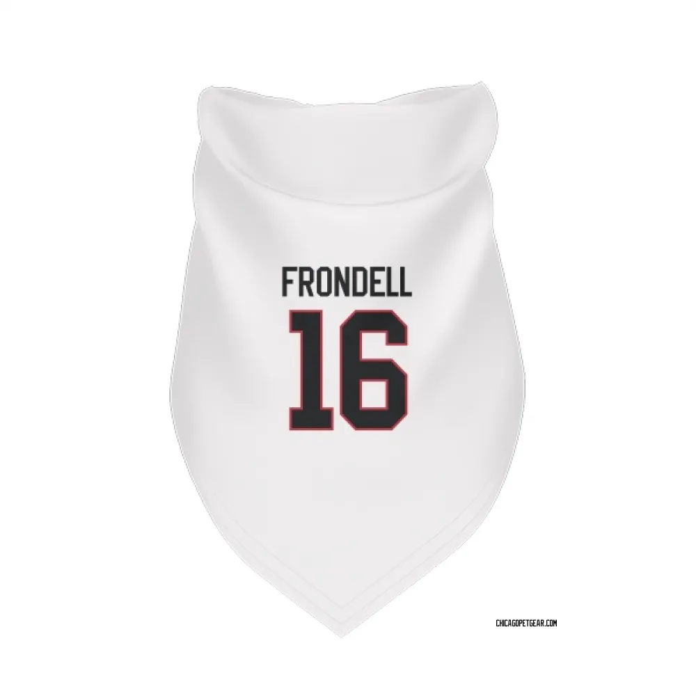 Chicago Blackhawks Anton Frondell White Pet Bandana for Dog & Cat