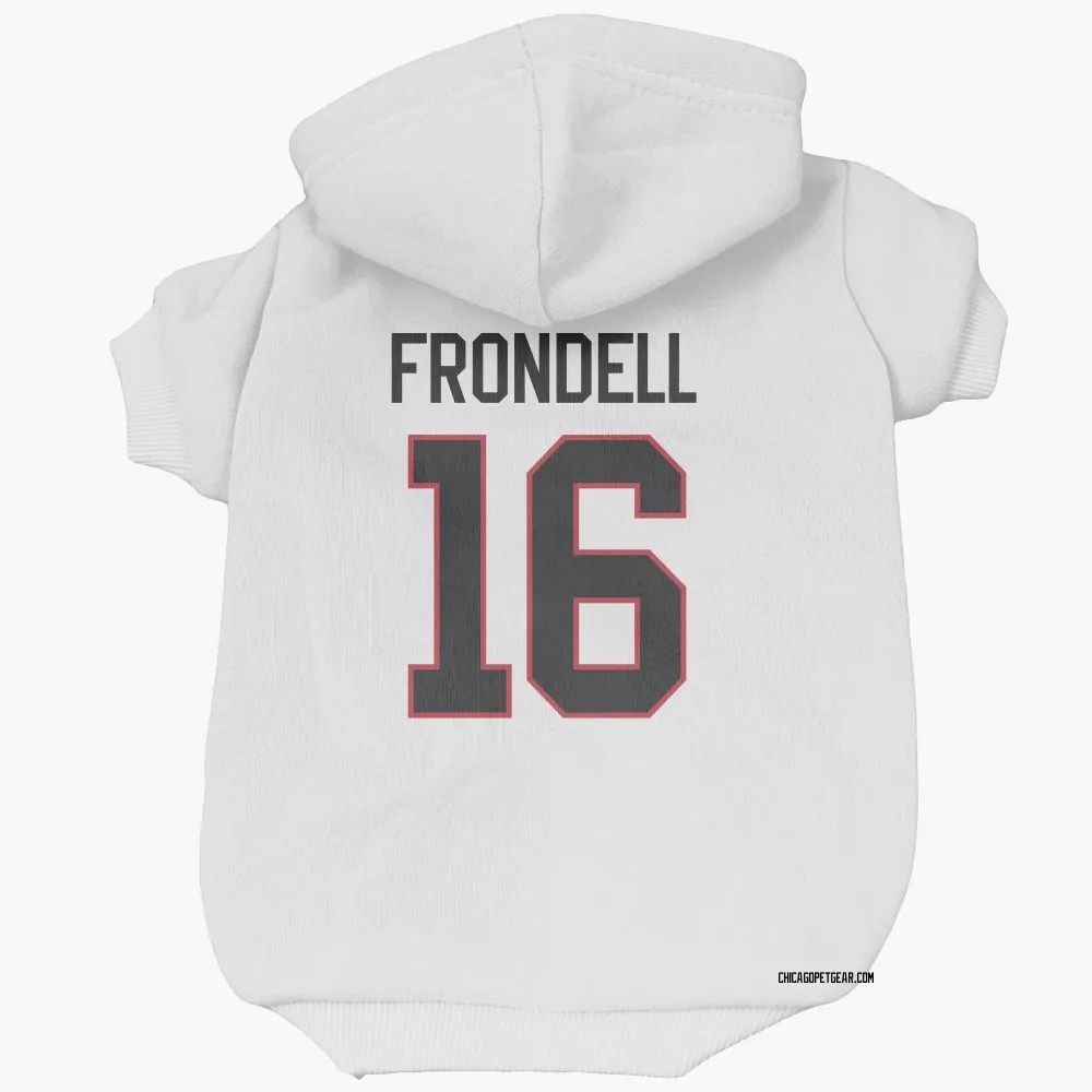 Chicago Blackhawks Anton Frondell White Pet Hoodie for Dog & Cat
